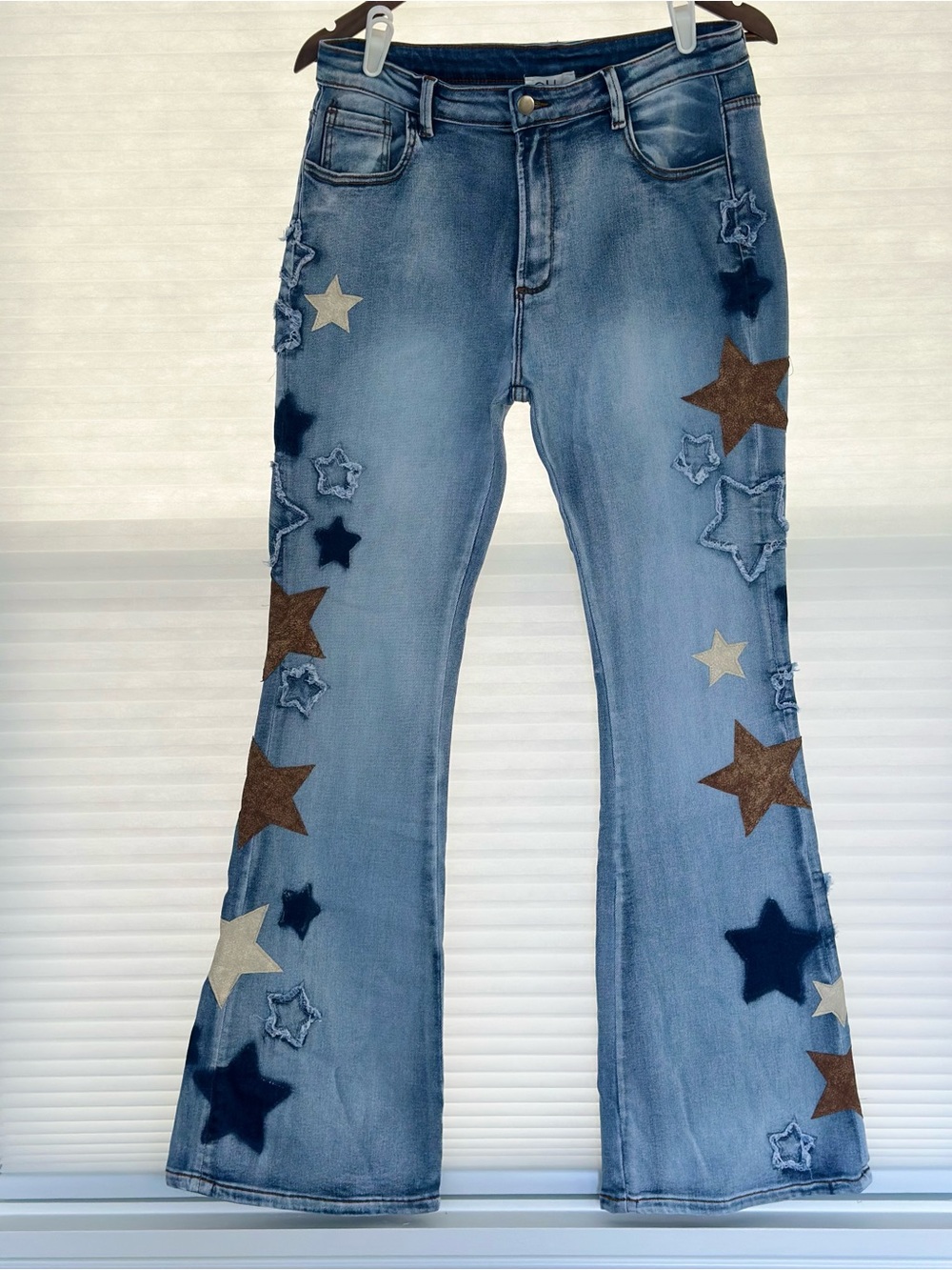 Oli & Hali Star Patchwork Flare Jeans Size XL | Worn Once | Excellent Condition